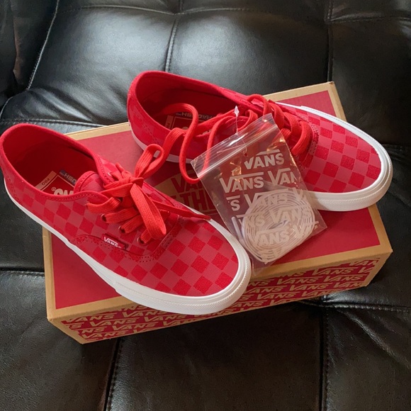 Vans Authentic Pro Red Reflective Checkered ultra cushion HD sz 4.5m/6.5m - Picture 5 of 6